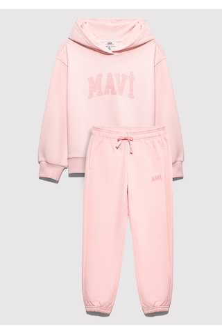 Mavi - Mavi Logo Baskılı Pembe Eşofman Takımı 7t10004-71007 Pembe