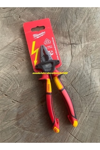 Milwaukee 180mm Pense Cobalt Çelik Pense Kombine Pense 1000v 3fonksiyon 180mm