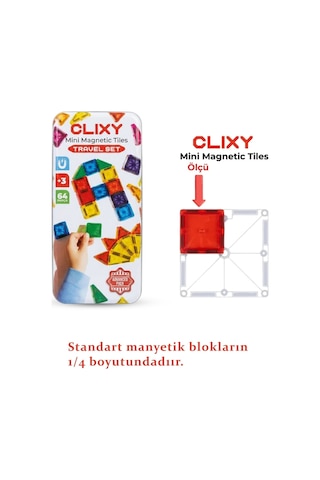 Ucuzuna Bak Mini Manyetik Bloklar 64 Parça Travel Set