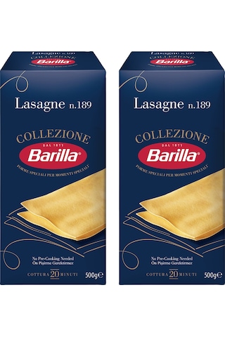 Barilla Lazanya Lasagne N.189 Sade Makarna 2 x 500 G