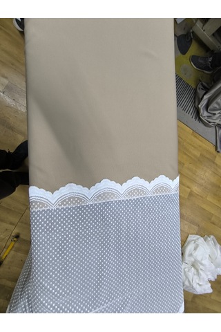 Kuzucuk Home Karesi Kabin Perdesi & Paravan Perdesi Bej