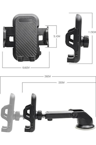 Nice Shop Cam ve Torpido Için Araç İçi Otomatik Telefon Tutucu