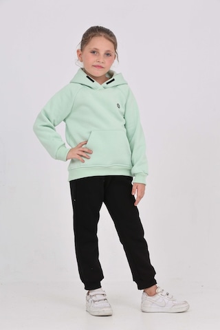 Toontoy Kız Çocuk Garni Nakışlı Eşofman Takım Mint Yeşili