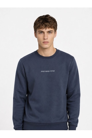 Loft Regular Fit Erkek Sweatshirt Lf2041193 Q1.v1 Koyu Lacivert