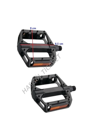 Hsgl Bisiklet Geniş Bilyalı Reflektörlü Siyah Pedal