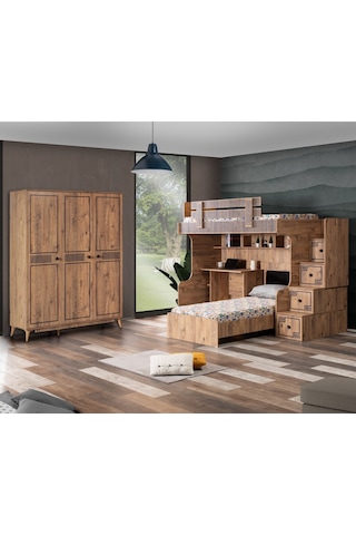 Setaymobilya Ranza , Natural Ranza Genç Odası Takımı , Ranzalı Çocuk Odası