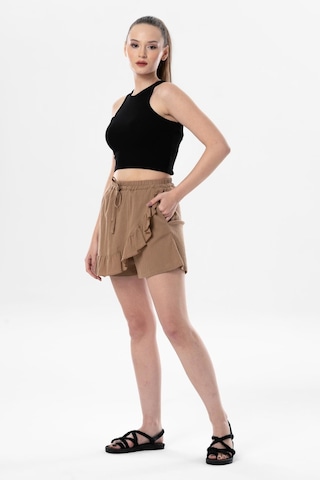 Ada Şile Bezi Yazlık Şort Etek Camel Cml-camel Camel