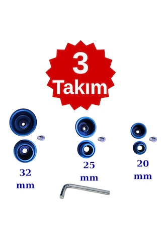 Welder Pprc Plastik Boru Kaynak Makinesi Pafta, Lokma Takımı 20, 25, 32 Mm Mavi Teflon