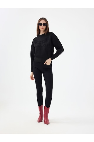 LOFT Oversize Kadın Kazak Lf2036905 Q1.v1 Siyah