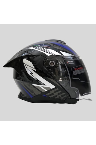 Arwic Street Model Yarım Motosiklet Kaskı Ar836 Mavi