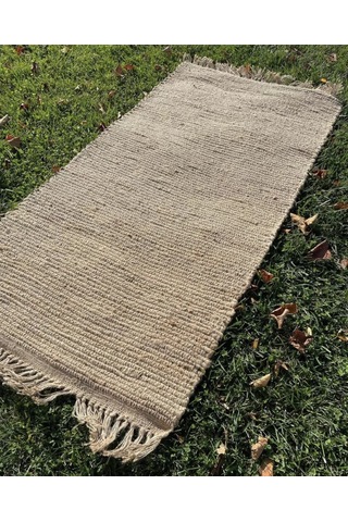 Eko Halı Echo Jüt Ech 02 Natural Dekoratif Jüt Kilim Naturel Bej