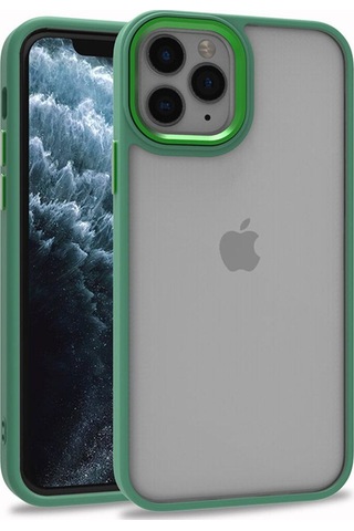 Apple Uyumlu iPhone 11 Pro Max Kılıf Zore Flora Kapak Yeşil