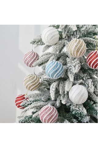 Yunboo 5 Adet 8cm Plastik Noel Topları - Asılı Noel Dekorasyonu, Ev Z氛围 Ve Hediyeler İçin Renkli Secenekler