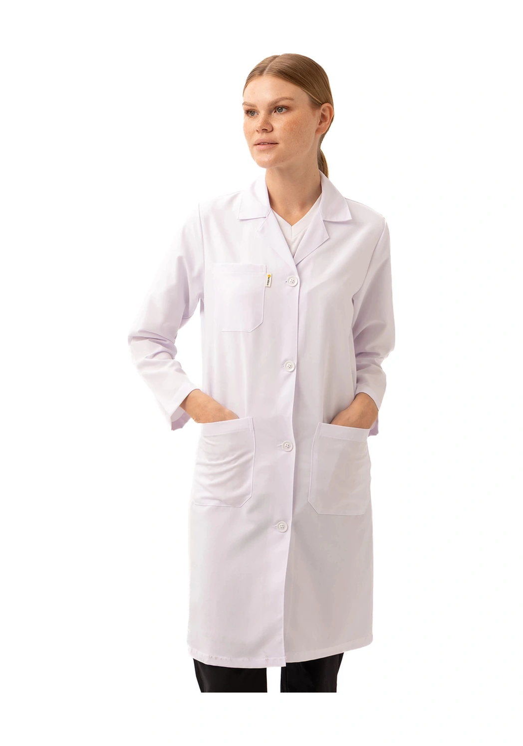 Cordata Kadın Beyaz Doktor Hemşire Laboratuvar Önlüğü Dayanıklı Ve Konforlu Beyaz