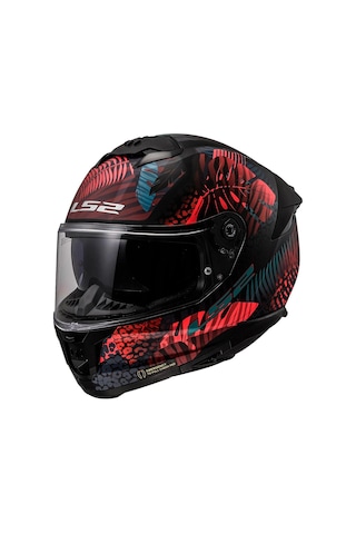 Ls2 Stream2 Jungle Kask Mat Siyah - Mavi - Pembe