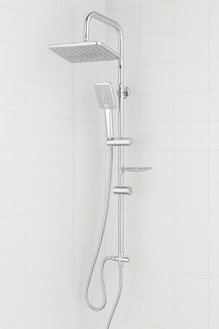 Krom 4lü Set Banyo Bataryası Eviye Bataryası Lavabo Bataryası Duş Tepe Yağmurlama Seti Özel Seri Krom