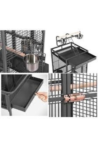 Dayang Papağan Kafesi Ayaklı 45.7 x 45.7 x 156 CM