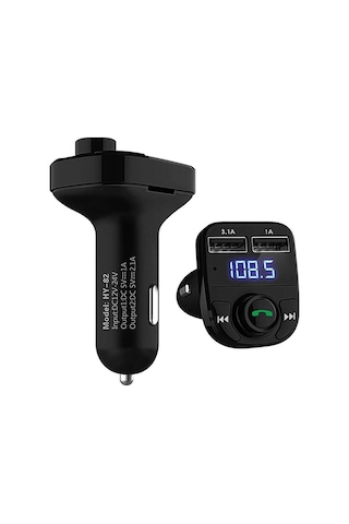 Car X8 Araç Fm Transmitter 5.0 Bluetooth Usb Mp3 Sd Kart Çakmaklık Girişli Oto Müzik Çalar Sku: Smgstkc83bcc239b