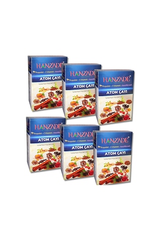Hanzade Bitkisel Propolisli C Vitaminli Kara Mürverli Atom Çayı 6 x 150 G