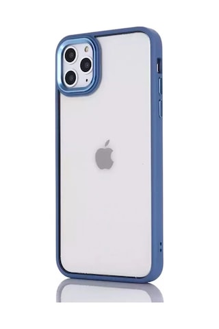 Ally Apple iPhone Uyumlu iPhone 12 Pro Max 6.7inç Kılıf Parlak Renkli Çerçeveli Ultra Lüx Tpu Silikon Kılıf- 5775 Mor