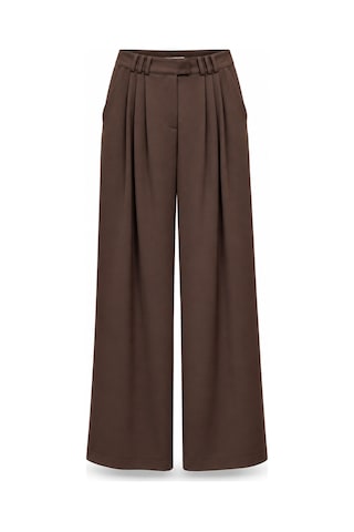 Lale Butik Pile Detay Bol Paça Pantolon 16231 Kahverengi