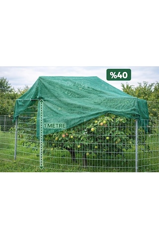 %40 Gölgelik File 1 Metre X 10 Metre Bahçe Gizleme Ağı Bahçe Çit Örtüsü Meyve Ağacı Örtüsü Genel