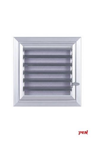 Alüminyum Banyo Wc Havalandırma Menfezi 33x33 Eloksallı Seri