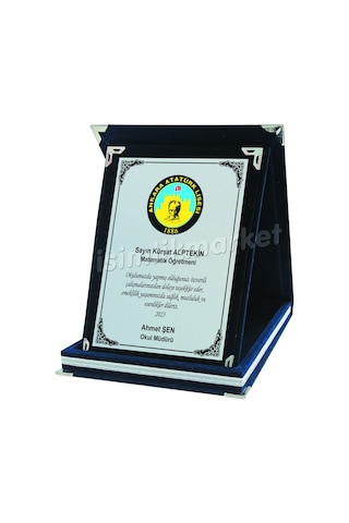 Isimlikmarket Öğretmen Müdür Tayin Plaketi Meb Logolu