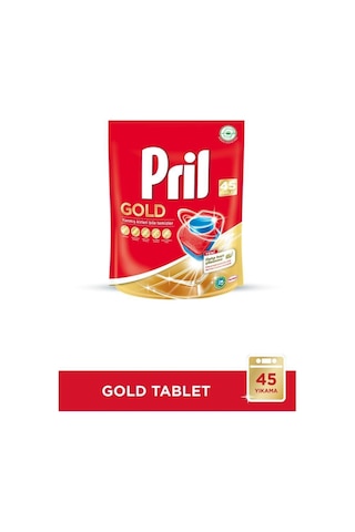 Pril Gold 90 Yıkama Bulaşık Makinesi Deterjanı Tableti 2 x 45'li Paket