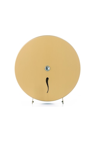ARGESAN-Paslanmaz Çelik Jumbo Tuvalet Kağıtlığı MINI Q22 cm-ALTIN
