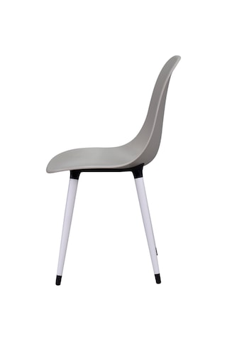 Vilinze Eames Beyaz Ahşap Ayak Plastik Gri Sandalye Eames-beyaz Gri - Beyaz