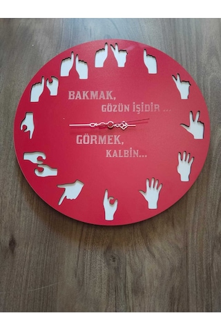 Mrchediyesepeti Duvar Saatleri Kişiye Özel Tasarım Şık Ve Kaliteli No963 Çok Renkli