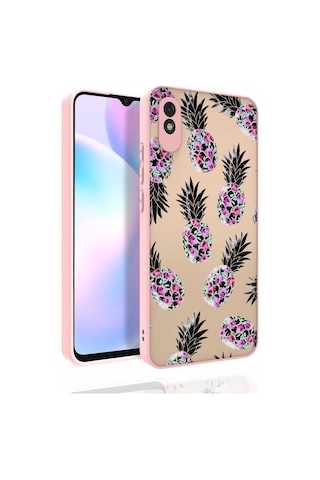 Nourthkiingdom Redmi 9a Kılıf Desenli Kamera Korumalı Parlak Nrtk Nora Kapak - No1 NO1