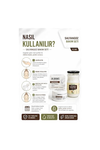 Dr. Bronos Salyangoz Cilt Bakım Kremi 150 Ml. Shiffahome Hindistan Cevizi Yağı 330 Ml.