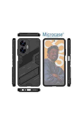 Realme C55 Matrix Serisi Armor Standlı Kılıf - Al3416