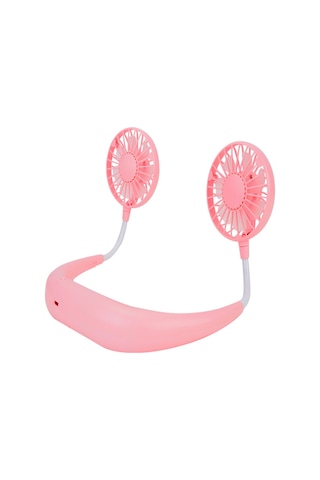 Vkemall Taşınabilir El Mini Kişisel Usb Şarj Edilebilir Boyun Fanı, 3 Hızlı Renkli Işık
