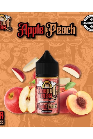 One Puff Man Apple Peach Premium Vape Likit 30 ML