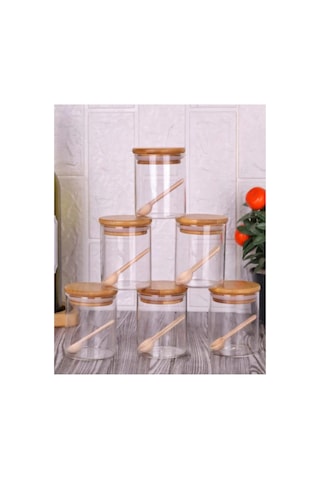 6 Lı Kaşıklı Bambu Kapaklı Borosilikat Cam 250 Ml Baharatlık Seti Baharatlık Takımı 690424720 Diğer 6 Lı Kaşıklı Bambu Kapaklı Borosilikat Cam 250 Ml Baharatlık Seti Baharatlık Takımı 690424720 Diğer