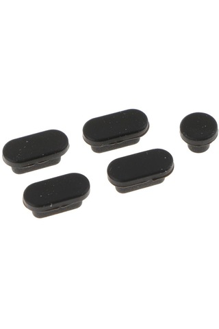 Homyl Macbook Black Için Silikon Toz Durdurucu Geçirmez Siyah