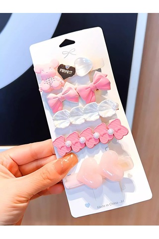 Bijoubijou Saç Tokası Seti 245695471 Pembe