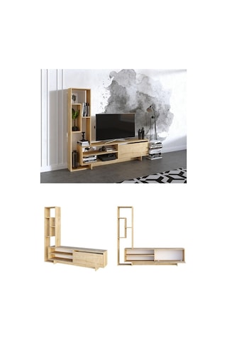 Decormet Larissa Tv Ünitesi Safir Meşe Çok Renkli