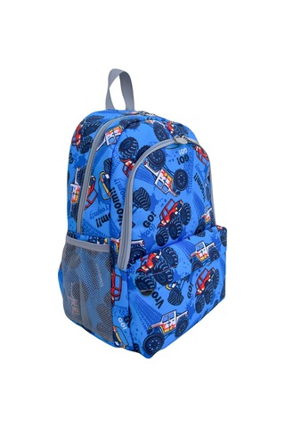 Superbag Erkek Çocuk Ilkokul Çantası Off Road Araba Desenli Sırt Çantası Beslenmelik Kalemlik 3'lü