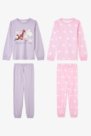 Penti Kız Çocuk Yoyo Oyun Desenli Pamuklu 2li Pijama Takımı Çok Renkli