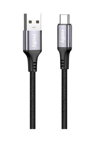 Usb-a To Type-c Hızlı Şarj Kablosu 18w, 480mbps, 1.2m, Dayanıklı Örgü V0203001