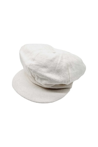 Uniquetrenders Kadın Arkadan Lastikli Kışlık Baretta Şapka Ekru