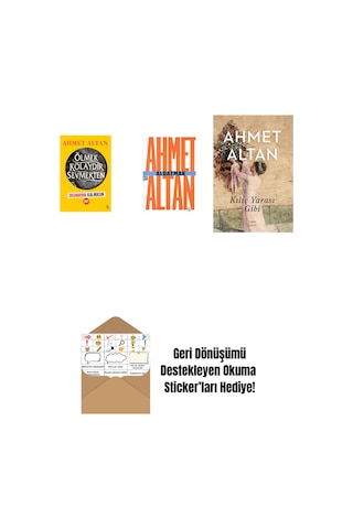 Ölmek Kolaydır Sevmekten Okumayan Kalmasın + Aldatmak - Yalnızlığın Özel Tarihi Cep Boy + Kılıç Yarası Gibi + Okuma Sticker'ları