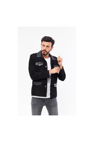 Derinss Der703p Hakiki Piton Garnili Hakiki Deri Erkek Siyah Mont