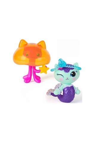 Gabby S Dollhouse 2 Li Figür Seti - Mercat Kitty Jellyfish