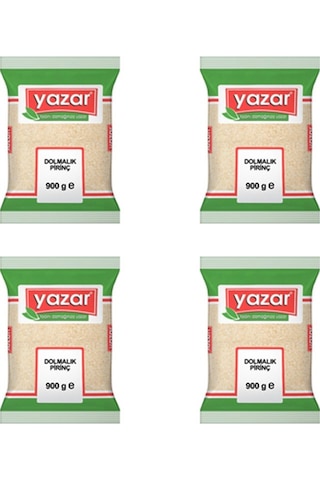 Yazar Dolmalık Kırık Pirinç 4 x 900 G