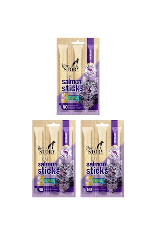 Cat Salmon Stick 3 Adet 3x5gr. Somonlu, Çubuk, Kedi Ödül Maması